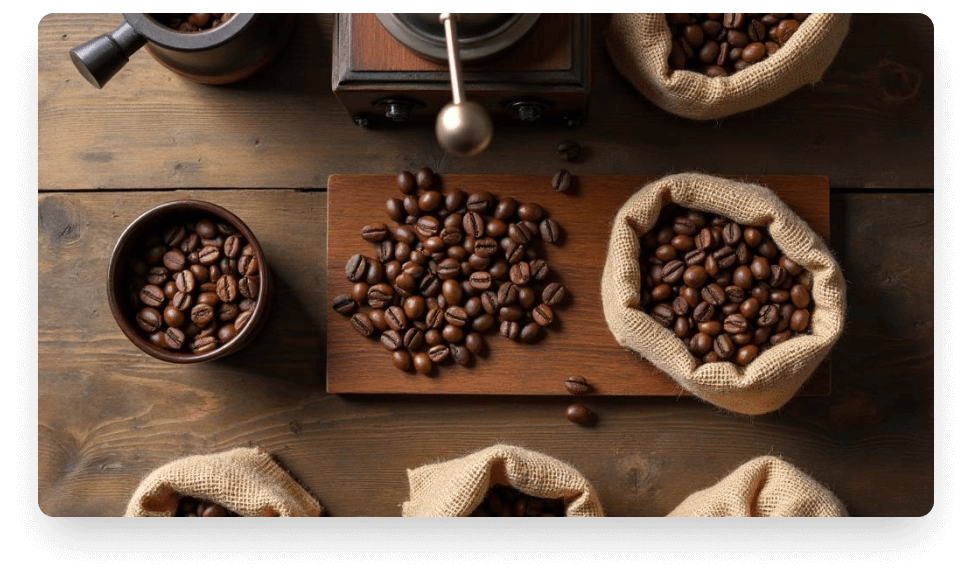 Grãos de café